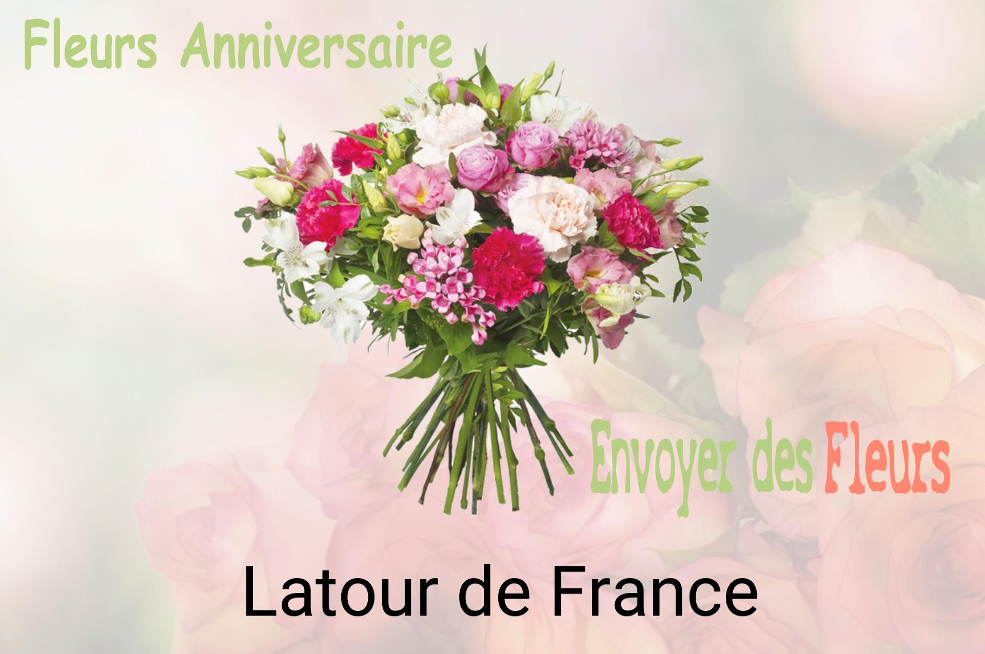 Bouquet de fleurs d’anniversaire livré à Latour-de-France
