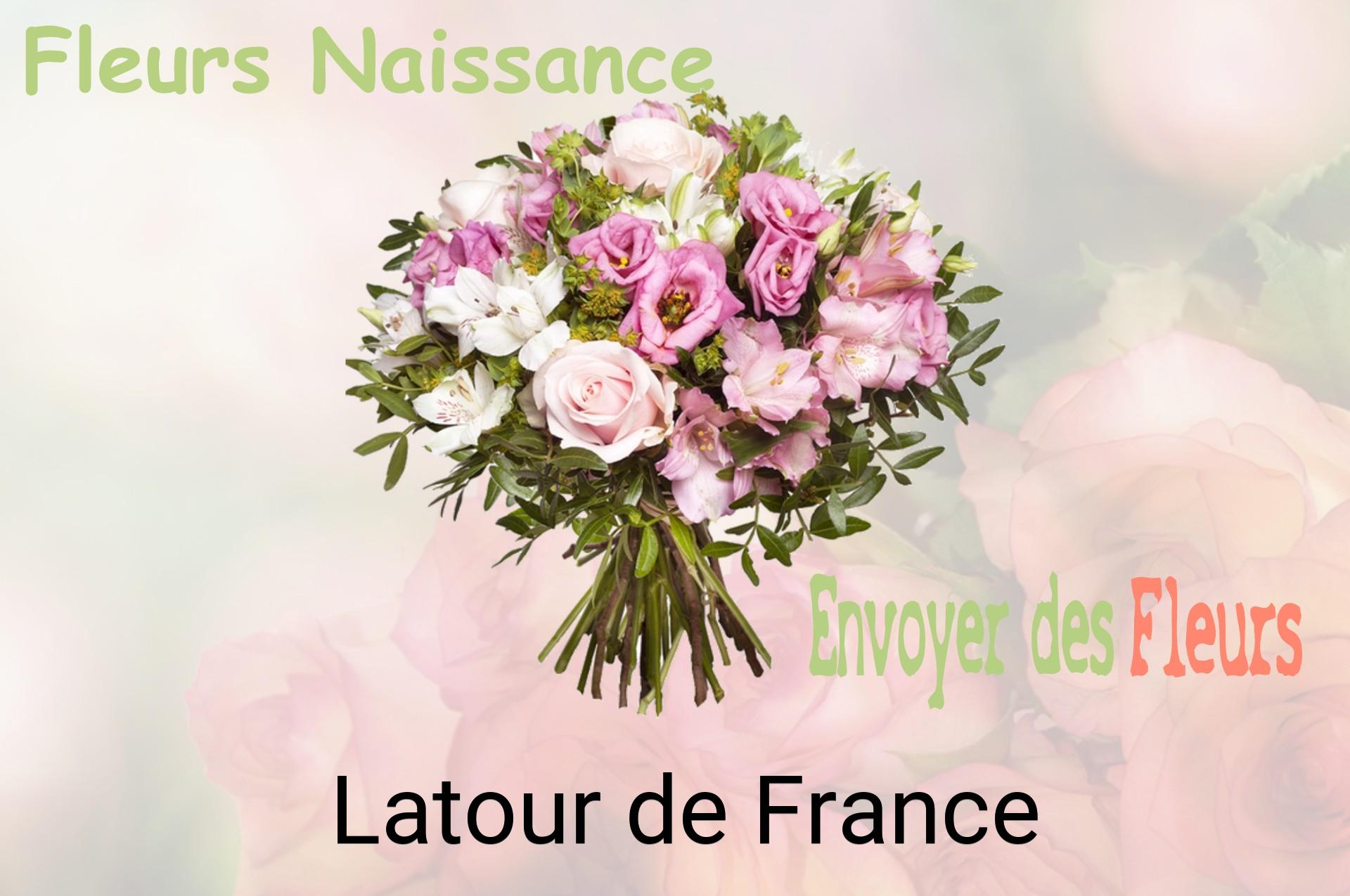 Bouquet de fleurs de naissance livré à Latour-de-France